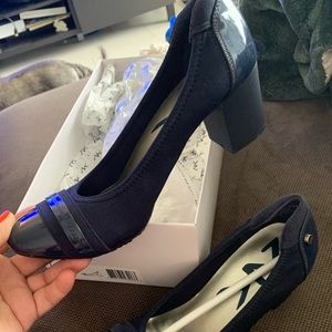 Navy Size 7 Anne Klein-Gwenna Work Low-heel Pump